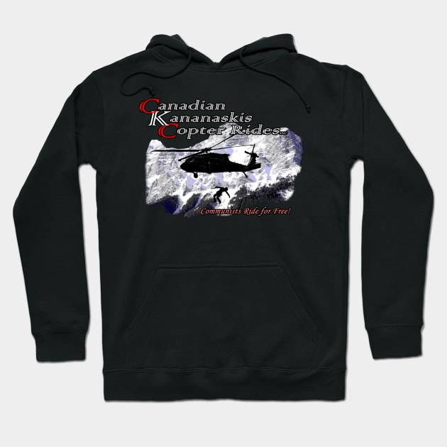 Canadian Copter Rides Hoodie by RayceRiotApparel